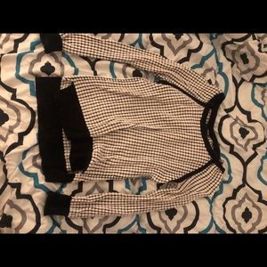 Black and white sweater